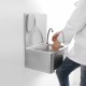 Hand Free stainless steel hand free sink, knee operated wash basin