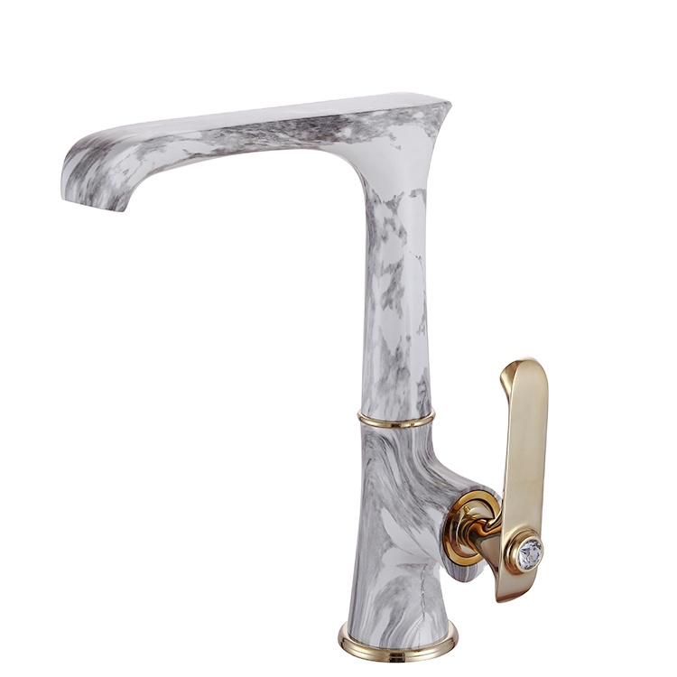 New Classic Design Thermostatic Stone Painting Brass Material Upc Kitchen Water Faucet